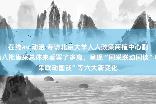 在线av 动漫 专访北京大学人人政策商榷中心副主任江滨：第八批集采总体来看罢了多赢，呈现“国采联动国谈”等六大新变化
