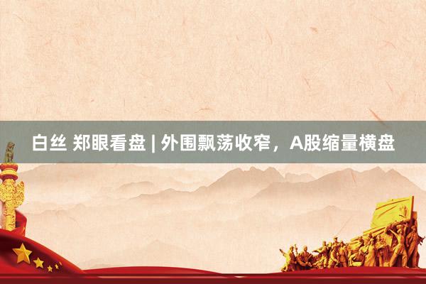 白丝 郑眼看盘 | 外围飘荡收窄，A股缩量横盘