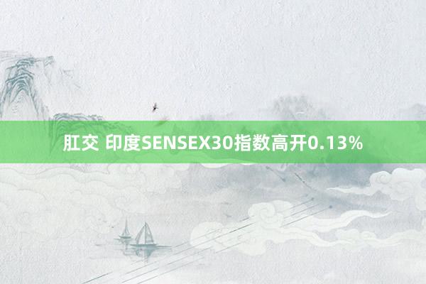 肛交 印度SENSEX30指数高开0.13%