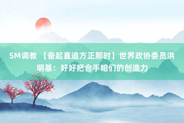 SM调教 【奋起直追方正那时】世界政协委员洪明基：好好把合手咱们的创造力